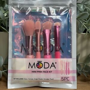 Moda Pink Mini Face Brush Set